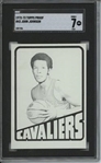1972 Topps #43 John Johnson 9 card progressive proof.